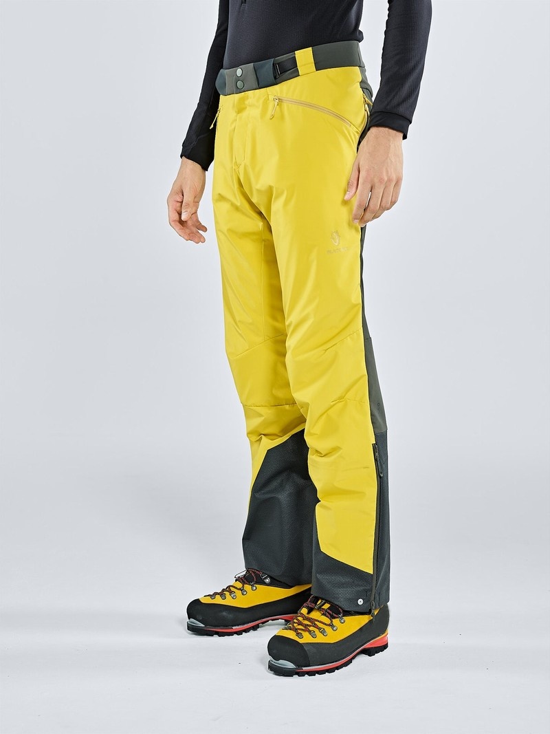 Yellow Men's Black Yak Saltoro Hybrid Skitouring Pants | ID9MH801