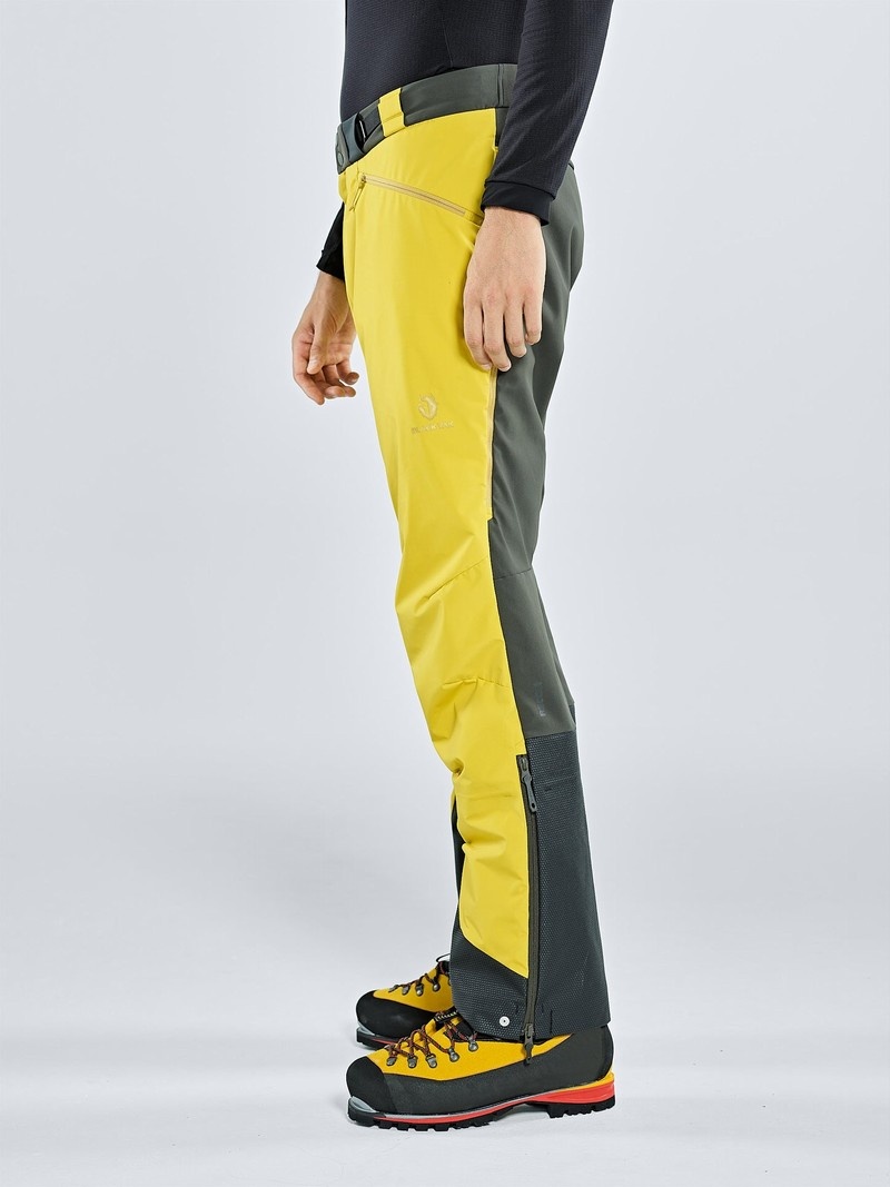 Yellow Men's Black Yak Saltoro Hybrid Skitouring Pants | ID9MH801