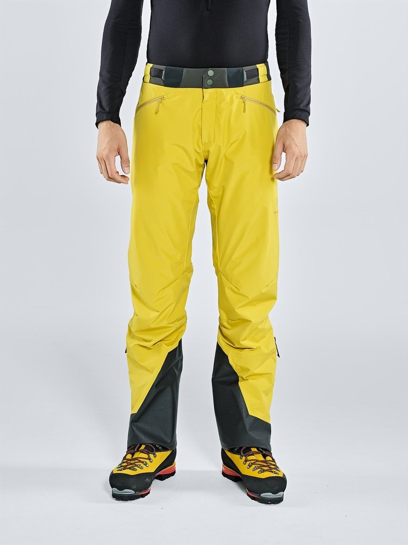 Yellow Men\'s Black Yak Saltoro Hybrid Skitouring Pants | ID9MH801