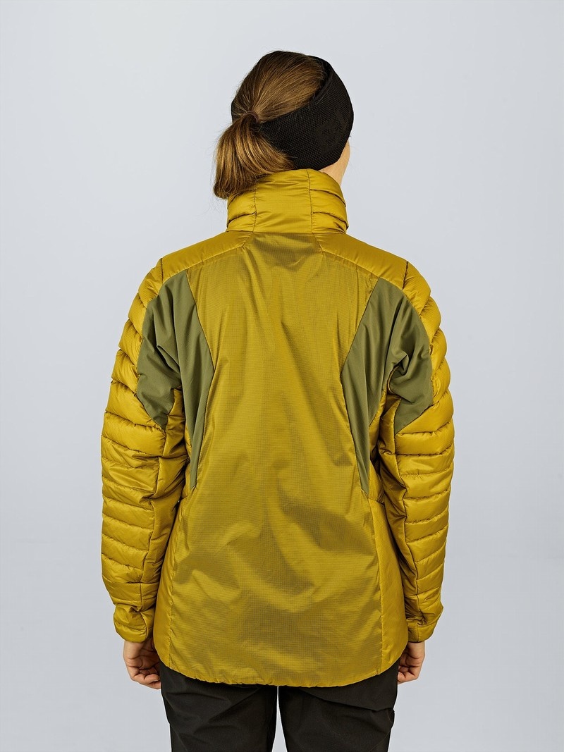 Yellow Women's Black Yak Bakosi G2 Hooded Hybrid Jackets | AT0JZ339