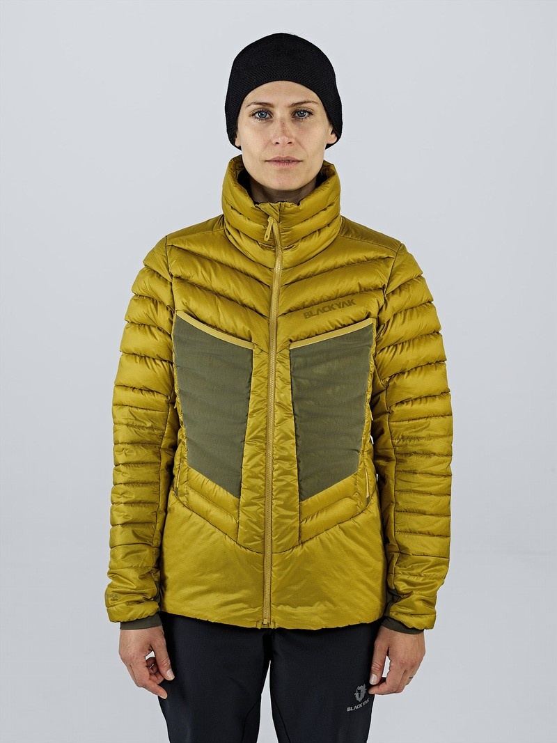 Yellow Women\'s Black Yak Bakosi G2 Hooded Hybrid Jackets | AT0JZ339