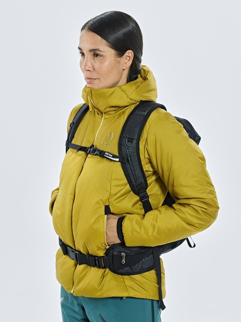 Yellow Women's Black Yak Latok Hooded Insulation Jackets | AI1LV246