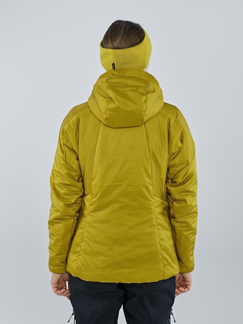 Yellow Women's Black Yak Latok Hooded Insulation Jackets | AI1LV246