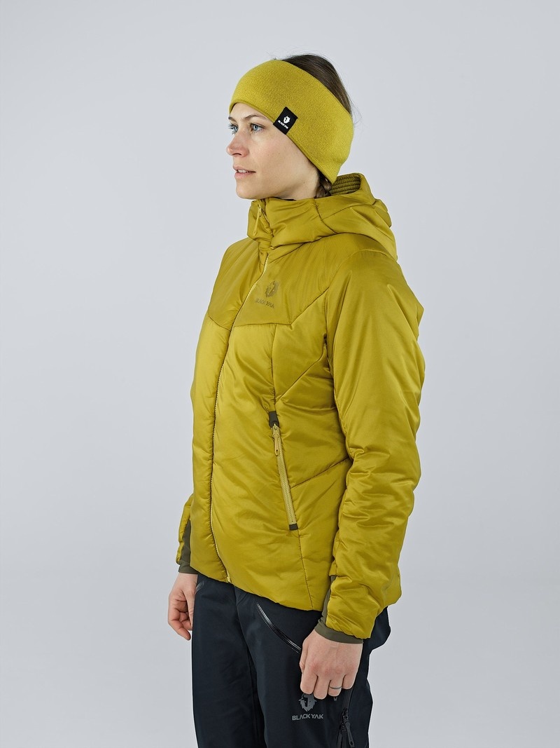 Yellow Women's Black Yak Latok Hooded Insulation Jackets | AI1LV246