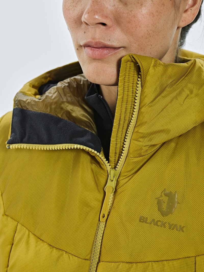 Yellow Women's Black Yak Latok Hooded Insulation Jackets | AI1LV246