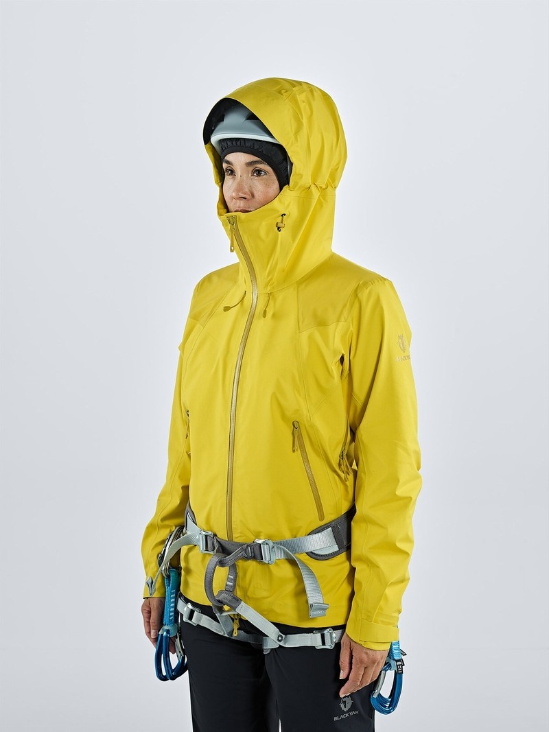 Yellow Women's Black Yak Risum Gore-tex 3l Active Shell Jackets | MO0YR429