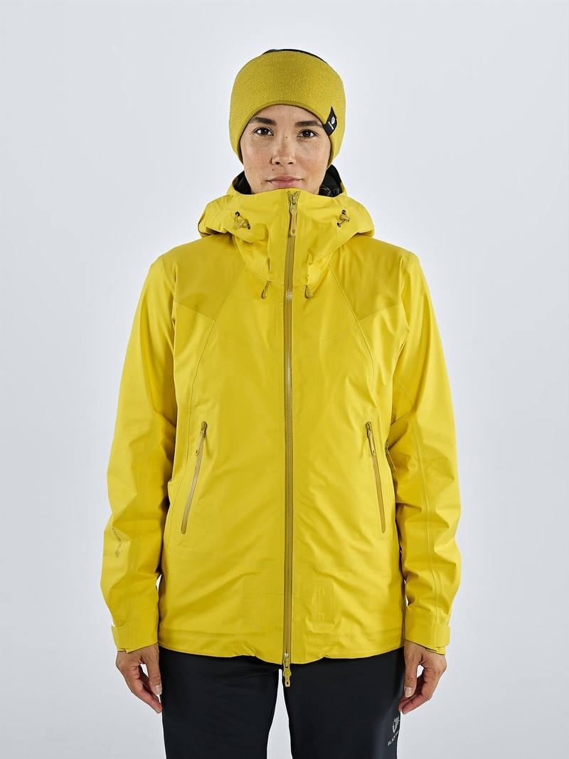 Yellow Women\'s Black Yak Risum Gore-tex 3l Active Shell Jackets | MO0YR429