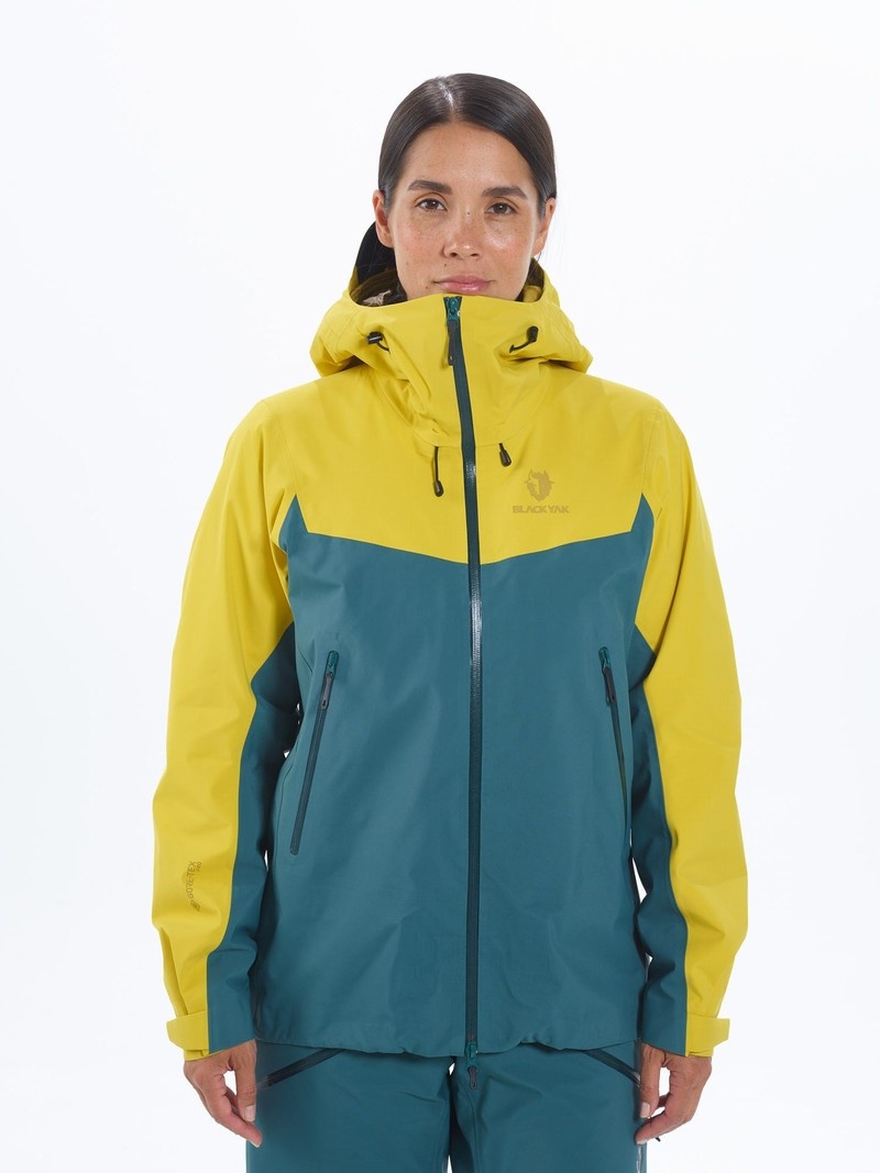 Yellow Women's Black Yak Thulagi Gore-tex 3l Pro Shell Jackets | UH8FQ734